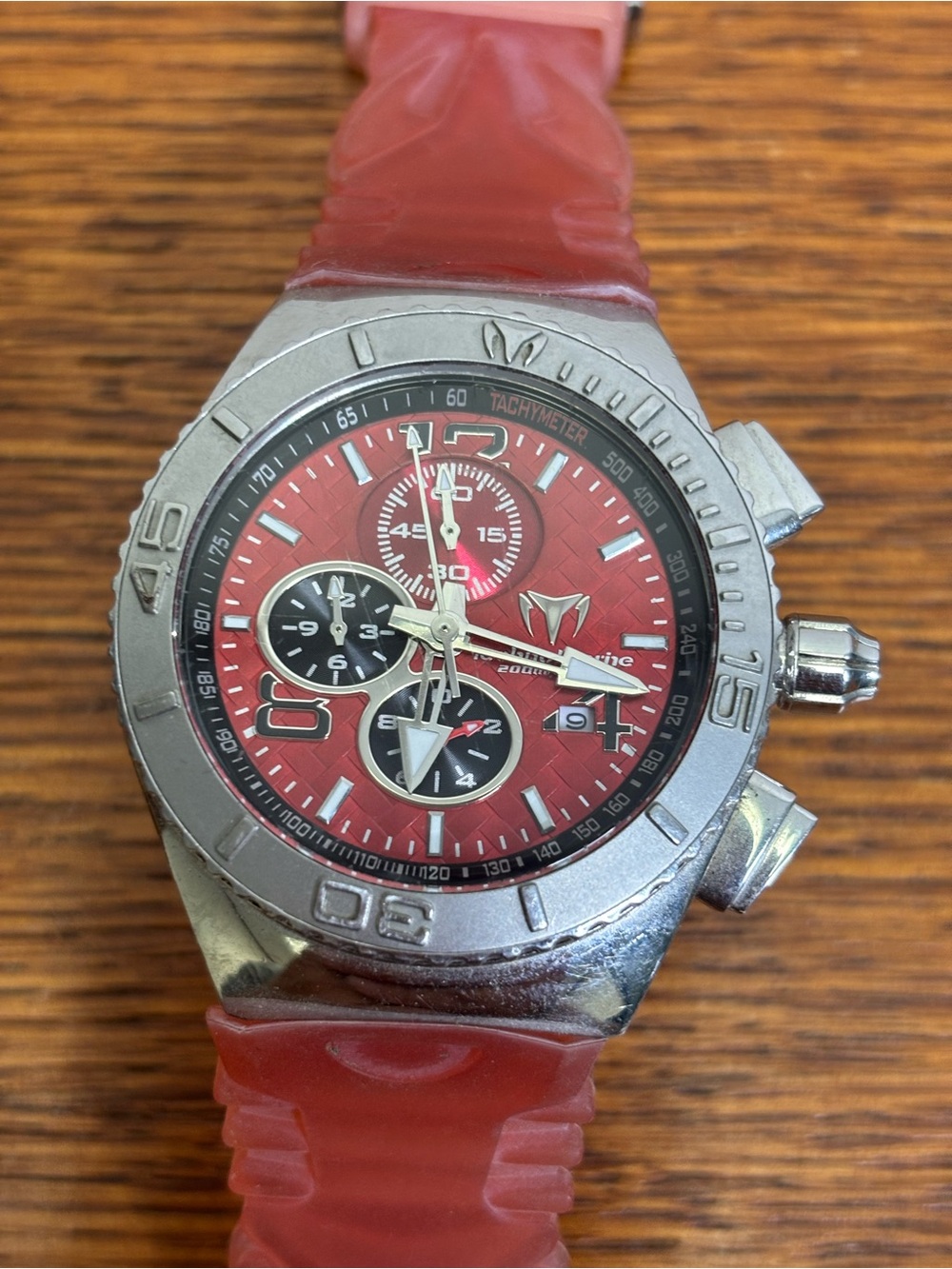 TechnoMarine TM-115113 Men's Cruise JellyFish Red W Red Strap